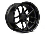 American Racing Bishop Matte Black with Gloss Black Lip Wheel; Rear Only; 20x11; 22mm Offset (06-10 RWD Charger)