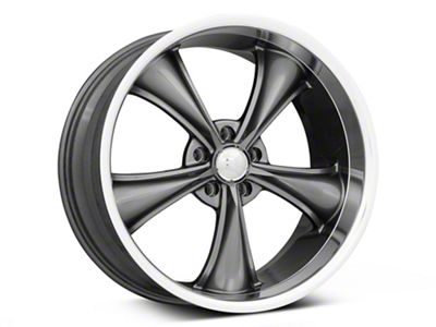 American Racing BOSS Graphite with Diamond Cut Lip Wheel; Rear Only; 20x10 (06-10 RWD Charger)