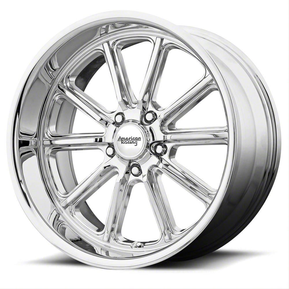 American Racing Charger Rodder Chrome Wheel; 18x8; 15mm Offset ...