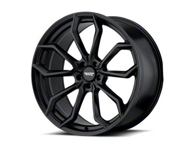 American Racing SPLITTER Satin Black Wheel; Rear Only; 22x10.5; 25mm Offset (06-10 RWD Charger)