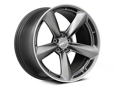 American Racing TTF Matte Anthracite with Machined Lip Wheel; 20x9.5 (06-10 RWD Charger)