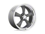 American Racing Wheels Classic Torq Thrust II Mag Gray with Machined Lip Wheel; 20x8; 0mm Offset (10-14 Mustang)