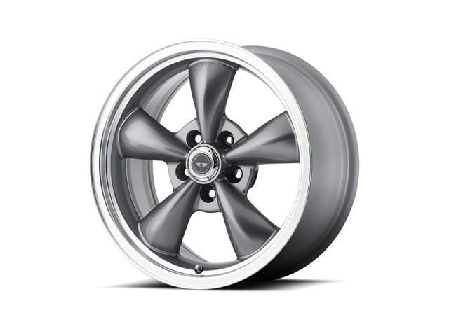 American Racing TORQ THRUST M Anthracite Gray Wheel; 17x8 (10-14 Mustang GT w/o Performance Pack, V6)