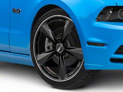 American Racing TTF Gloss Black with DDT Lip Wheel; 20x9.5 (10-14 Mustang)