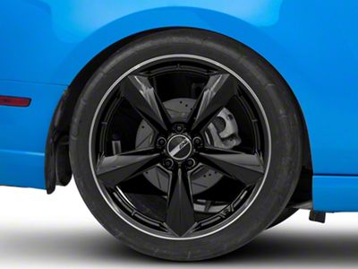 American Racing TTF Gloss Black with DDT Lip Wheel; Rear Only; 20x11; 50mm Offset (10-14 Mustang)