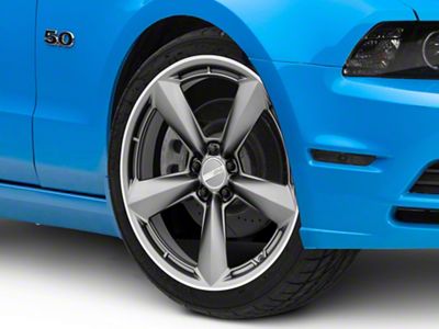 American Racing TTF Matte Anthracite with Machined Lip Wheel; 20x9.5 (10-14 Mustang)