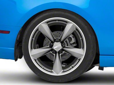 American Racing TTF Matte Anthracite with Machined Lip Wheel; Rear Only; 20x11; 50mm Offset (10-14 Mustang)