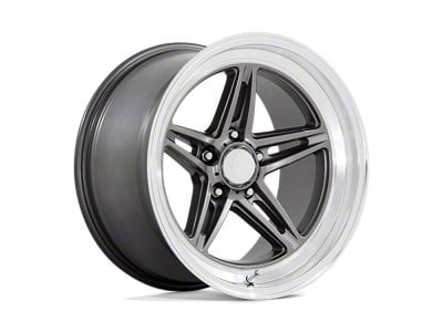 American Racing Groove Anthracite with Diamond Cut Lip Wheel; 18x10; 0mm Offset (15-23 Mustang GT, EcoBoost, V6)