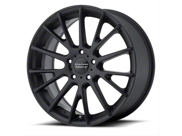 American Racing AR904 Satin Black Wheel; 18x8 (2024 Mustang EcoBoost w/o Performance Pack)