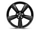 American Racing TTF Gloss Black with DDT Lip Wheel; Rear Only; 20x11 (2024 Mustang)