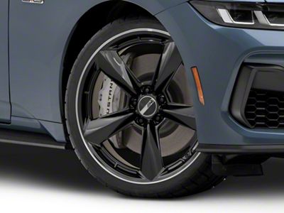 American Racing TTF Gloss Black with DDT Lip Wheel; 20x9.5; 32mm Offset (24-25 Mustang)