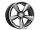 American Racing TTF Matte Anthracite with Machined Lip Wheel; Rear Only; 20x11 (2024 Mustang)