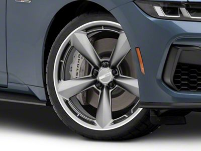 American Racing TTF Matte Anthracite with Machined Lip Wheel; 20x9.5; 32mm Offset (24-25 Mustang)