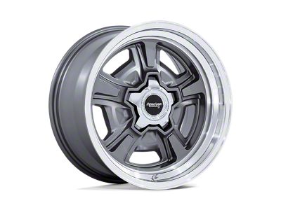 American Racing Marauder Anthracite with Diamond Cut Lip Wheel; 22x9; 6mm Offset (93-02 Camaro)