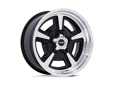 American Racing Marauder Gloss Black Machined with Diamond Cut Lip Wheel; 18x9; 6mm Offset (93-02 Camaro)
