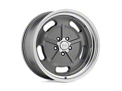 American Racing Salt Flat Mag Gray with Diamond Cut Lip Wheel; 17x7; 0mm Offset (93-02 Camaro)