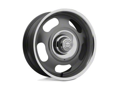 American Racing VN506 Mag Gray Center with Polished Lip Wheel; 17x7; 0mm Offset (93-02 Camaro)