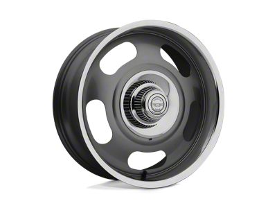 American Racing VN506 Mag Gray Center with Polished Lip Wheel; 17x9; 0mm Offset (93-02 Camaro)
