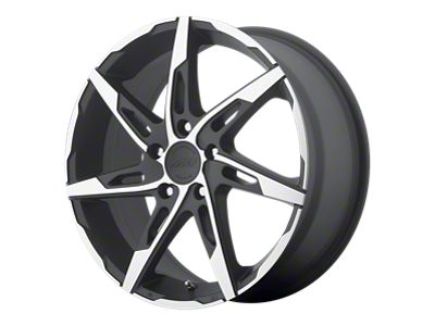 American Racing AR900 Satin Black Machined Wheel; 18x7.5; 45mm Offset (94-98 Mustang)