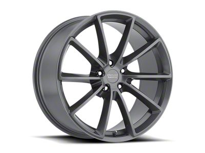 American Racing Fast Back Anthracite with Machined Face Wheel; 18x9; 38mm Offset (94-98 Mustang)