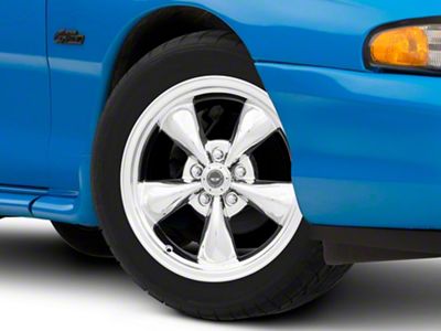 American Racing TORQ THRUST M Chrome Wheel; 17x9; 24mm Offset (94-98 Mustang)