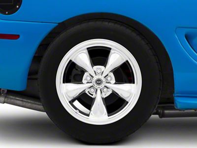 American Racing TORQ THRUST M Chrome Wheel; Rear Only; 18x10; 24mm Offset (94-98 Mustang)