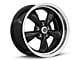 American Racing TORQ THRUST M Gloss Black Machined Wheel; Rear Only; 18x10 (94-98 Mustang)