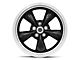 American Racing TORQ THRUST M Gloss Black Machined Wheel; Rear Only; 18x10 (94-98 Mustang)