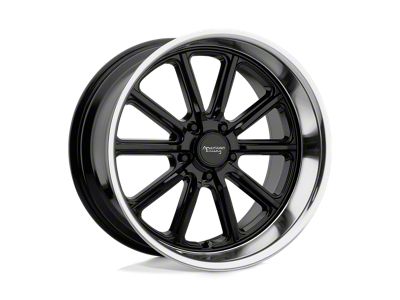 American Racing Rodder Gloss Black with Diamond Cut Lip Wheel; 20x8; 0mm Offset (99-04 Mustang)