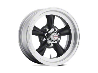 American Racing Torq Thrust D Satin Black with Machined Lip Wheel; 16x8; -12mm Offset (99-04 Mustang GT, V6)