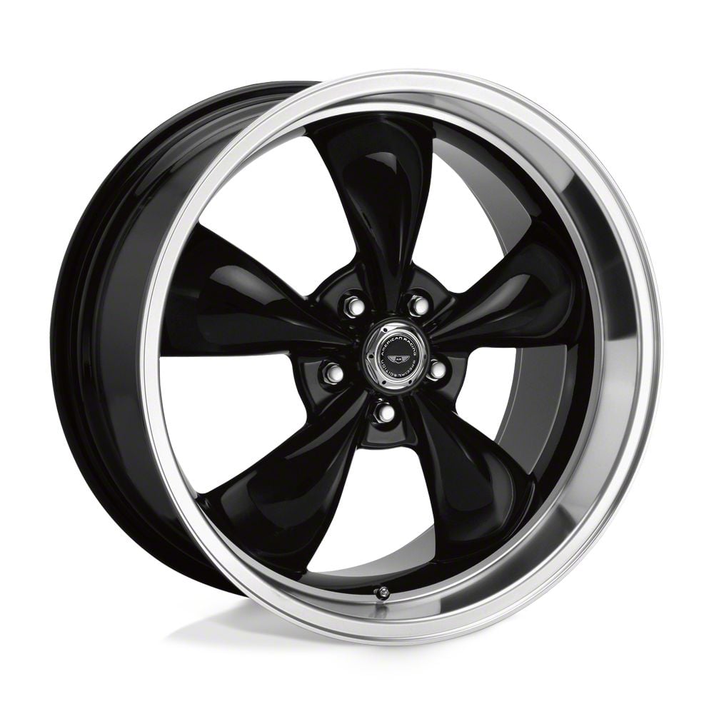 American Racing 18x8 Torq Thrust M Wheel Gloss Black Machined Lip American Racing 18x8 Torq Thrust M Wheel Gloss Black Machined Lip