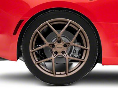 American Racing Crossfire Matte Bronze Wheel; Rear Only; 20x10.5 (16-24 Camaro)