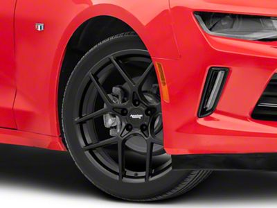 American Racing Crossfire Satin Black Wheel; 20x9; 20mm Offset (16-24 Camaro)