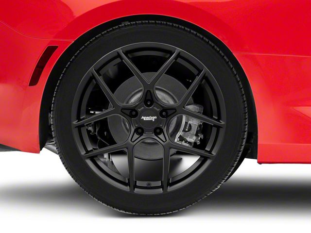 American Racing Crossfire Satin Black Wheel; Rear Only; 20x10.5 (16-24 Camaro)