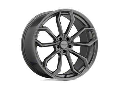 American Racing Splitter Graphite Wheel; Rear Only; 22x10.5; 40mm Offset (16-24 Camaro, Excluding SS w/ 6-Piston Front Calipers & ZL1)