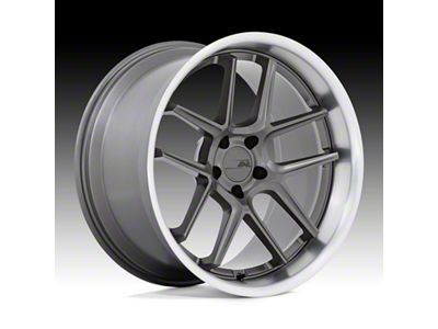 American Racing Bishop Matte Gunmetal Machined Wheel; 20x11 (18-23 Challenger Widebody)