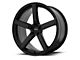 American Racing BLOCKHEAD Satin Black Wheel; 22x10.5 (08-23 RWD Challenger, Excluding SRT Demon)