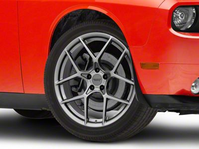 American Racing CROSSFIRE Graphite Wheel; 20x9; 20mm Offset (08-23 RWD Challenger, Excluding SRT Demon)