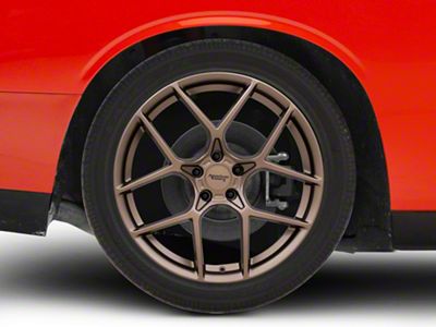 American Racing Crossfire Matte Bronze Wheel; Rear Only; 20x10.5; 25mm Offset (08-23 RWD Challenger, Excluding Widebody)