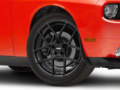 American Racing CROSSFIRE Satin Black Wheel; 20x9 (08-23 RWD Challenger, Excluding SRT Demon)