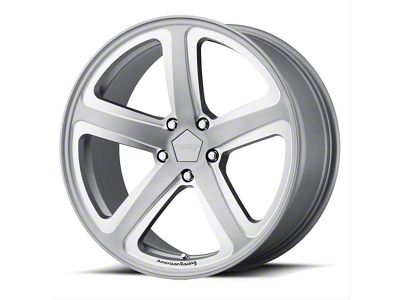 American Racing Hot Lap Satin Gray Milled Wheel; 18x8 (08-23 RWD Challenger, Excluding Widebody)