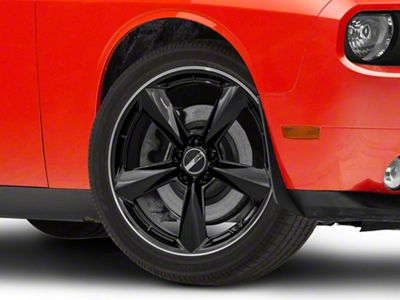 American Racing TTF Gloss Black with DDT Lip Wheel; 20x9.5 (08-23 RWD Challenger, Excluding Widebody)