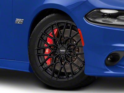 American Racing BARRAGE Satin Black Wheel; 20x9; 20mm Offset (11-23 RWD Charger)