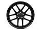 American Racing Bishop Matte Black with Gloss Black Lip Wheel; 20x9.5 (11-23 RWD Charger, Excluding Widebody)
