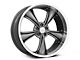 American Racing BOSS Graphite with Diamond Cut Lip Wheel; Rear Only; 20x10 (11-23 RWD Charger)