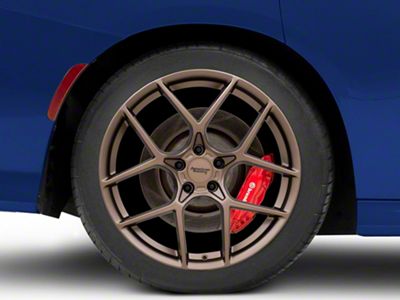 American Racing Crossfire Matte Bronze Wheel; Rear Only; 20x10.5; 25mm Offset (11-23 RWD Charger, Excluding Widebody)