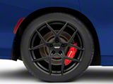 American Racing Crossfire Satin Black Wheel; Rear Only; 20x10.5; 25mm Offset (11-23 RWD Charger, Excluding Widebody)