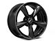 American Racing TTF Gloss Black with DDT Lip Wheel; 20x9.5 (11-23 RWD Charger, Excluding Widebody)