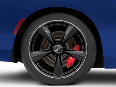 American Racing TTF Gloss Black with DDT Lip Wheel; Rear Only; 20x11; 20mm Offset (11-23 RWD Charger, Excluding Widebody)