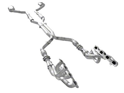 American Racing Headers 1-7/8-Inch Long Tube Headers with Catted Mid-Pipe and Pure Thunder Cat-Back Exhaust (15-23 6.4L HEMI Charger)